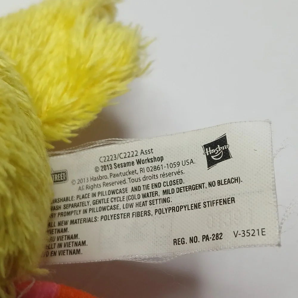 10” Sesame Street Big Bird Yellow‎ Plush Toy 2013 Hasbro